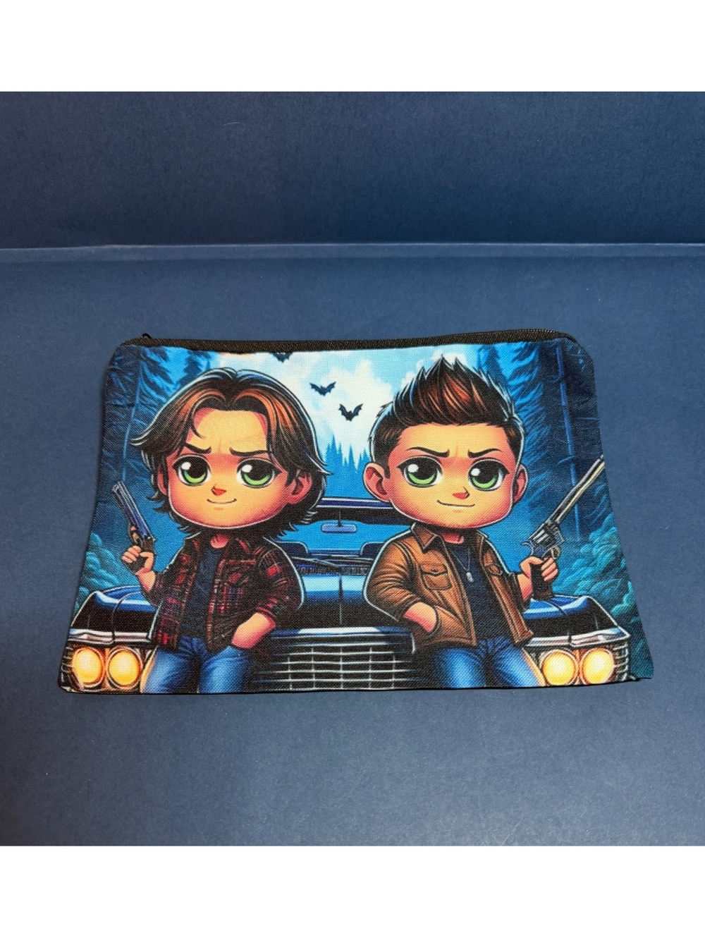 Cosmetic or anything bag Supernatural Sam & Dean Winchester.